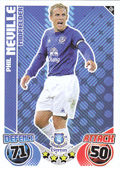 Phil Neville Everton 2010/11 Topps Match Attax #139